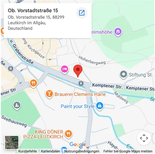 Google Maps Standort Leutkirch