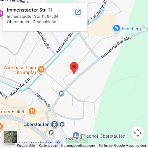 Google Maps Standort Oberstaufen