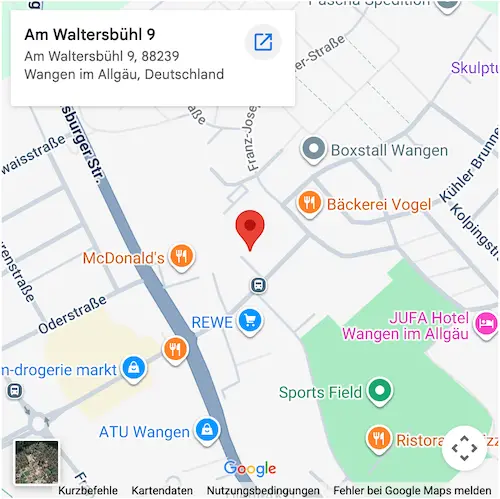 Google Maps Standort Wangen